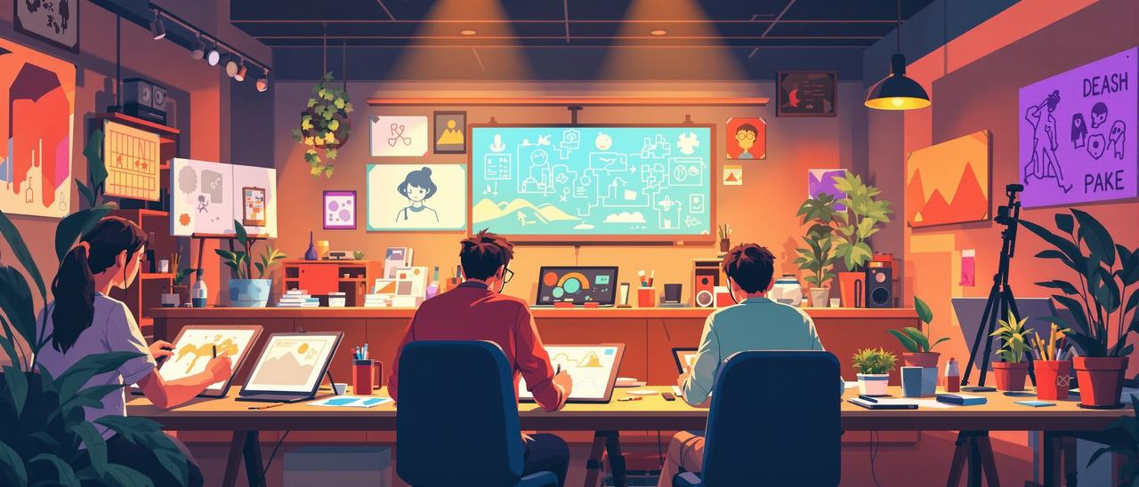 夸克短剧资源搜索创作团队工作场景